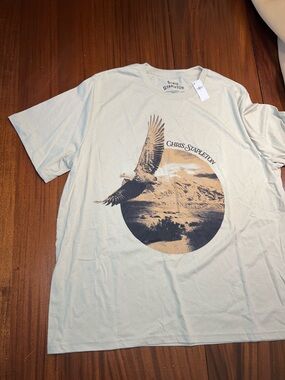 Chris Stapleton Graphic Eagle Mountains Circle T-Shirt